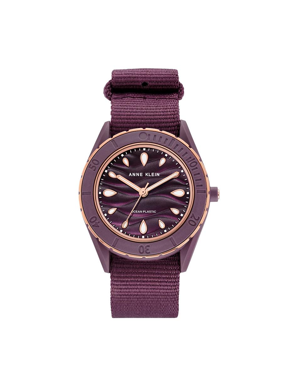 Montres en plastique océanique Anne Klein Considered Solar Recycled Woven Brides   | KNP-4633225